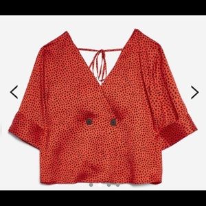 Topshop red top